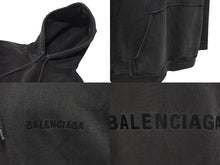 Load image into Gallery viewer, BALENCIAGA バレンシアガ Grey Logo Hoodie グレー ロゴスウェット サイズ M 600583 TLVB8 美品 中古 4c074790