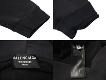 Load image into Gallery viewer, BALENCIAGA バレンシアガ Grey Logo Hoodie グレー ロゴスウェット サイズ M 600583 TLVB8 美品 中古 4c074790