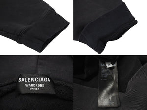 BALENCIAGA バレンシアガ Grey Logo Hoodie グレー ロゴスウェット サイズ M 600583 TLVB8 美品 中古 4c074790