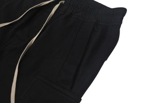 RICK 0WENS リックオウエンス CARGO JOG PANTS カーゴジョグパンツ ブラック コットン RU19F4396-BA 美品 中古 4c074792