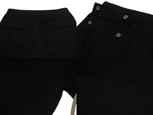 RICK 0WENS リックオウエンス CARGO JOG PANTS カーゴジョグパンツ ブラック コットン RU19F4396-BA 美品 中古 4c074792