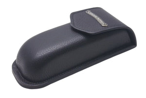 CHROME HEARTS クロムハーツ レザーアイウェアケース 眼鏡ケース ブラック レザー シルバー925 美品 中古 4c074795