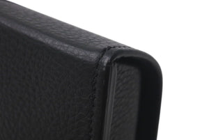 CHROME HEARTS クロムハーツ レザーアイウェアケース 眼鏡ケース ブラック レザー シルバー925 美品 中古 4c074795