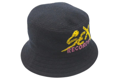 CHROME HEARTS クロムハーツ マッティボーイ SEX records バケットハット ブラック シルバー金具 美品 中古 4c074798