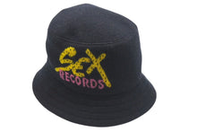 Load image into Gallery viewer, CHROME HEARTS クロムハーツ マッティボーイ SEX records バケットハット ブラック シルバー金具 美品 中古 4c074798