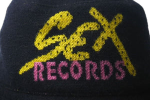 CHROME HEARTS クロムハーツ マッティボーイ SEX records バケットハット ブラック シルバー金具 美品 中古 4c074798