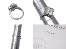 Load image into Gallery viewer, 極美品 Van Cleef &amp; Arpels ヴァンクリーフ＆アーペル リング 指輪 VCARF48949 アルハンブラ K18 ホワイトゴールド 中古 4c074807