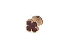 Load image into Gallery viewer, 新品同様 Van Cleef &amp; Arpels ヴァンクリーフ＆アーペル スウィート アルハンブラ ピアス VCARN6BO00 カーネリアン Au750刻印 中古 4c074810