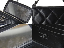 Load image into Gallery viewer, 極美品 CHANEL シャネル チェーンショルダーバッグ 2WAYバニティバッグ ココマーク ランダム番台 ブラック ラムスキン 中古 4c074815