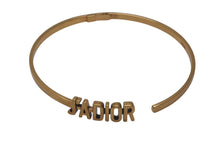 Load image into Gallery viewer, Christian Dior クリスチャンディオール JJ ADIOR ロゴ チョーカー アンティークゴールド N0466ADRMT 美品 中古 4c074843