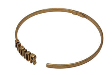 Load image into Gallery viewer, Christian Dior クリスチャンディオール JJ ADIOR ロゴ チョーカー アンティークゴールド N0466ADRMT 美品 中古 4c074843