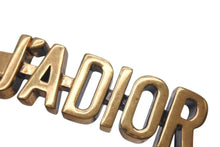 Load image into Gallery viewer, Christian Dior クリスチャンディオール JJ ADIOR ロゴ チョーカー アンティークゴールド N0466ADRMT 美品 中古 4c074843