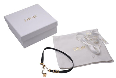 Christian Dior クリスチャンディオール J’ADIOR チョーカー ネックレス ブラック CDロゴ 美品 中古 4c074844