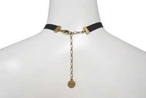 Christian Dior クリスチャンディオール J’ADIOR チョーカー ネックレス ブラック CDロゴ 美品 中古 4c074844