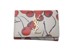 SAINT LAURENT サンローラン チェリー 日本柄 限定 キーケース5連 654062 美品 中古 4c074847 