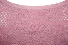 Load image into Gallery viewer, 極美品 CHANEL シャネル カメリア クロップドニットトップ P72157K10391 ポリアミド ポリウレタン ピンク サイズS 中古 4c074852