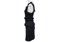 Load image into Gallery viewer, 極美品 CHANEL シャネル ワンピース ノースリーブ レース ココマーク ブラック サイズ38 中古 4c074856