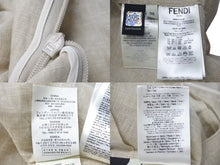 画像をギャラリービューアに読み込む, FENDI フェンディ Floral-Appliqué Dress フローラルアップリケ リネンミディドレス サイズ36 美品 中古 4c074858 