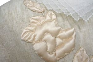 FENDI フェンディ Floral-Appliqué Dress フローラルアップリケ リネンミディドレス サイズ36 美品 中古 4c074858 