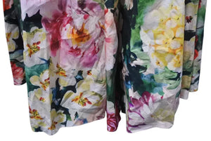 極美品 DOLCE&GABBANA ドルチェアンドガッバーナ Flower print dress 花柄 ワンピース コットン 36 F68E1T HS5CY 中古 4c074860