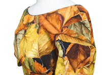 Load image into Gallery viewer, 極美品 DOLCE&amp;GABBANA ドルチェアンドガッバーナ Fall leaf rayon dress 秋の葉 ドレス レーヨン オレンジ 36 中古 4c074861