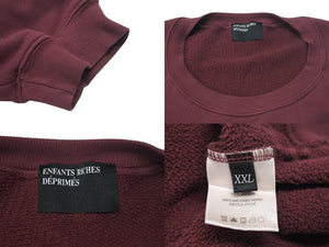 ENFANTS RICHES DÉPRIMÉS ERD アンファン リッシュ デプリメ NEW YORK Y.R.C ラグラン スウェットシャツ サイズXXL ボルドー 美品 中古 4c074890