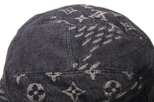 Load image into Gallery viewer, 極美品 LOUIS VUITTON ルイヴィトン ハット MP2746 NIGO ボネ・ダミエ ジャイアントウェーブ モノグラム ブラック サイズ60 中古 4c075910