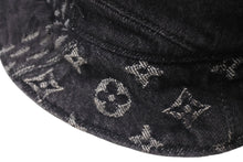 Load image into Gallery viewer, 極美品 LOUIS VUITTON ルイヴィトン ハット MP2746 NIGO ボネ・ダミエ ジャイアントウェーブ モノグラム ブラック サイズ60 中古 4c075910