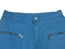 Load image into Gallery viewer, CHANEL シャネル スポーツライン クロップドパンツ P19424V11331 サイズ44 ココマーク ブルー オレンジ 良品 中古 4c074956