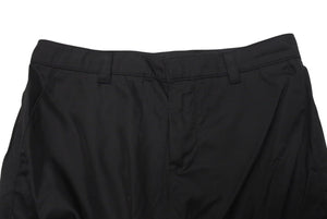 極美品 PRADA プラダ カーゴパンツ ボトムス 98339 トライアングルロゴ ナイロン ブラック シルバー金具 サイズ58 中古 4c074962 