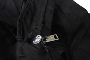 極美品 PRADA プラダ カーゴパンツ ボトムス 98339 トライアングルロゴ ナイロン ブラック シルバー金具 サイズ58 中古 4c074962 