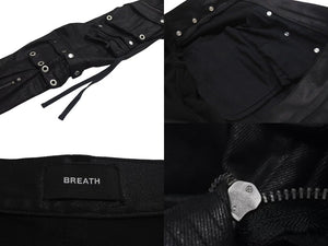 極美品 BREATH ブレス マルチポケット スリムカーゴ Type-2 カーゴパンツ FW24 BR24AW-P1003 ブラック サイズL 中古 4c074963