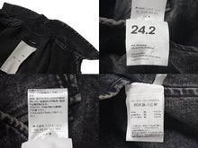 Load image into Gallery viewer, 極美品 Song for The Mute ソングフォーザミュート ジップアップデニムジャケット コットン ブラック シルバー金具 サイズ48 中古 4c074964