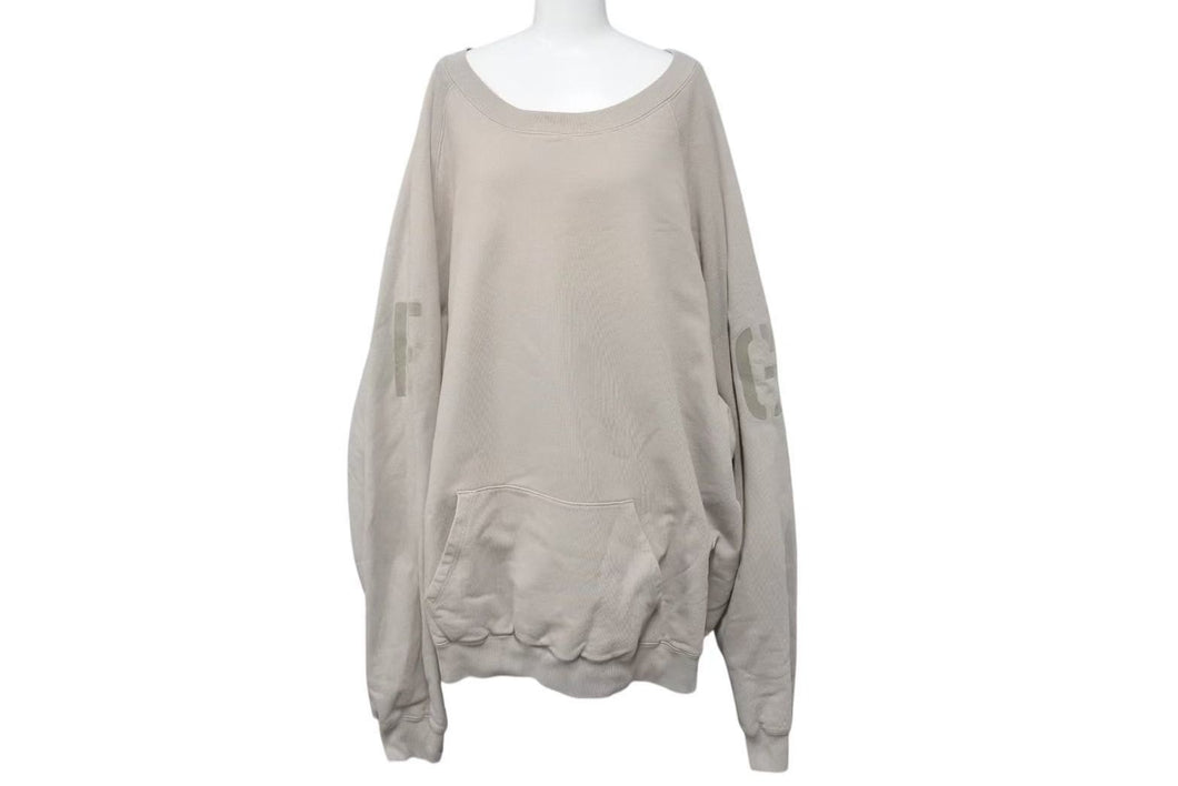 FEAR OF GOD フィアオブゴッド スウェット トレーナー クルーネック 139190 コットン ベージュ サイズXL 美品 中古 4c074970