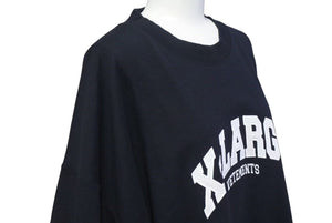 極美品 VETEMENTS ヴェトモン X-Large Logo Tee X-LARGE 半袖Tシャツ UE63TR860B ロゴ サイズO ブラック 刺繍 中古 4c074972 