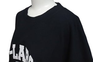 極美品 VETEMENTS ヴェトモン X-Large Logo Tee X-LARGE 半袖Tシャツ UE63TR860B ロゴ サイズO ブラック 刺繍 中古 4c074972 