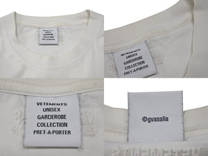 VETEMENTS ヴェトモン F*CK DEFINITION T-SHIRT ファック デフィニション 半袖Tシャツ UA52TR160W サイズXL ホワイト 美品 中古 4c074973 