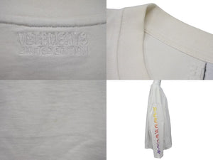 VETEMENTS ヴェトモン ディグレイド ゴシックロゴ 長袖Tシャツ UE51TR660W サイズL ブラック 袖プリント 美品 中古 4c074974 