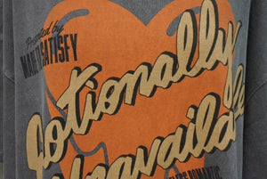極美品 Emotionally Unavailable エモーショナリーアンアベイラブル MADE TO SATISIFY TEE 半袖Tシャツ サイズXL 中古 4c074976