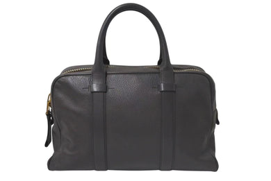 TOM FORD トムフォード BUCKLEY バックリー ビジネスバッグ ブリーフケース レザー グレー ゴールド金具 美品 中古 4c074977