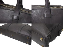 Load image into Gallery viewer, TOM FORD トムフォード BUCKLEY バックリー ビジネスバッグ ブリーフケース レザー グレー ゴールド金具 美品 中古 4c074977