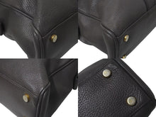 Load image into Gallery viewer, TOM FORD トムフォード BUCKLEY バックリー ビジネスバッグ ブリーフケース レザー グレー ゴールド金具 美品 中古 4c074977