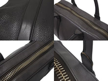 Load image into Gallery viewer, TOM FORD トムフォード BUCKLEY バックリー ビジネスバッグ ブリーフケース レザー グレー ゴールド金具 美品 中古 4c074977