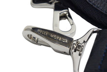 画像をギャラリービューアに読み込む, PELLE MORBIDA ペッレモルビダ 肩掛けショルダーストラップ コットン レザー ブラック ネイビー シルバー金具 美品 中古 4c074981