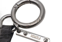 Load image into Gallery viewer, 極美品 FENDI フェンディ ファー イニシャル ポンポンチャーム キーホルダー バッグチャーム シルバー金具 S 中古 4c074985