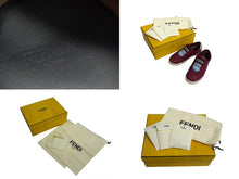 Load image into Gallery viewer, FENDI フェンディ エラスティックバンド スニーカー スリッポン レザー ワインレッド サイズ37 8E6592 良品 中古 4c074996