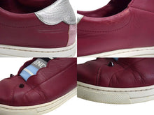 Load image into Gallery viewer, FENDI フェンディ エラスティックバンド スニーカー スリッポン レザー ワインレッド サイズ37 8E6592 良品 中古 4c074996