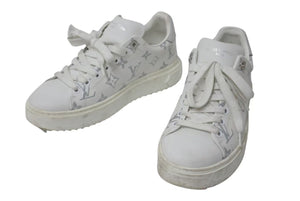 LOUIS VUITTON ルイヴィトン Time Out Sneaker タイムアウトスニーカー モノグラムジャガード ラバー サイズ37 良品 中古 4c075015