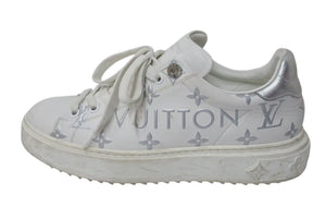 LOUIS VUITTON ルイヴィトン Time Out Sneaker タイムアウトスニーカー モノグラムジャガード ラバー サイズ37 良品 中古 4c075015