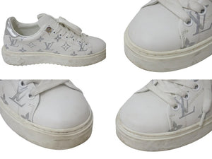 LOUIS VUITTON ルイヴィトン Time Out Sneaker タイムアウトスニーカー モノグラムジャガード ラバー サイズ37 良品 中古 4c075015
